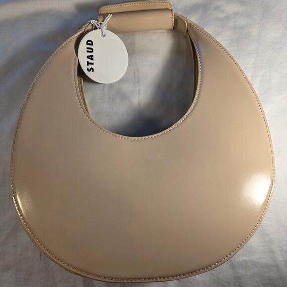 STAUD Handbags - STAUD Moon Tote Bag - Beige